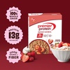 image:imagePremier Protein Berries amp Cream Flavored High Protein Breakfast Oatmeal Instant Oats Fiber Rich 106 oz Box of 6 Pouches Pack of 6