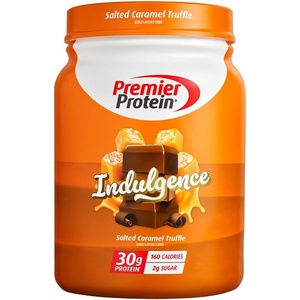 image:imagePremier Protein Powder Vanilla Milkshake 30g Protein 1g Sugar Gluten Free No Soy 402 oz 29 ServingsSalted Caramel Truffle