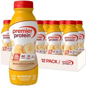 image:imagePremier Protein Shake Caf Latte 30g Protein No Added Sugar 24 Vitamins amp Minerals to Support Immune Health Coffee Beverage for Energy GlutenFree 115 fl oz 6 PackBanana