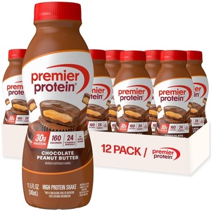 image:imagePremier Protein Shake Caf Latte 30g Protein No Added Sugar 24 Vitamins amp Minerals to Support Immune Health Coffee Beverage for Energy GlutenFree 115 fl oz 6 PackChocolate Peanut Butter