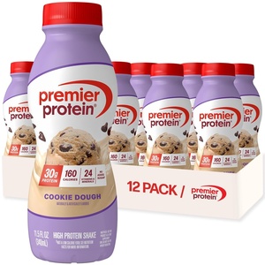 image:imagePremier Protein Shake Caf Latte 30g Protein No Added Sugar 24 Vitamins amp Minerals to Support Immune Health Coffee Beverage for Energy GlutenFree 115 fl oz 6 PackCookie Dough