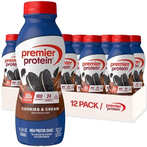 image:imagePremier Protein Shake Caf Latte 30g Protein No Added Sugar 24 Vitamins amp Minerals to Support Immune Health Coffee Beverage for Energy GlutenFree 115 fl oz 6 PackCookies  Cream