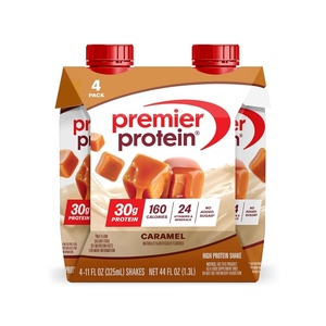 image:imagePremier Protein Shake Chocolate Peanut Butter 30g Protein No Added Sugar 24 Vitamins amp Minerals to Support Immune Health 11 fl oz 4 PackCaramel