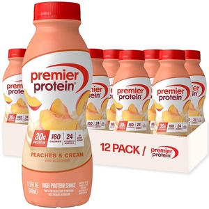 image:imagePremier Protein Shake Chocolate Peanut Butter 30g Protein No Added Sugar 24 Vitamins amp Minerals to Support Immune Health 11 fl oz 4 PackPeach