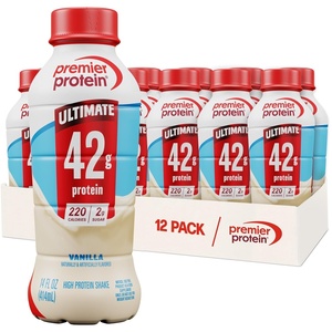 image:imagePremier Protein ULTIMATE 42g High Protein Shake Energy Caf Latte 12 Ct  Caffeinated 220 Calories 2g Sugar 24 Vitamins amp Minerals Supports Muscle Health GlutenFree Protein Snack 14 ozVanilla