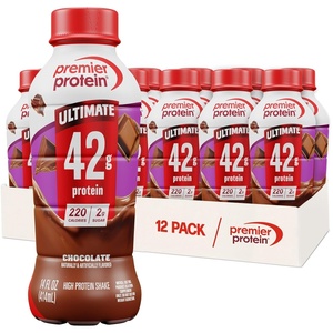 image:imagePremier Protein ULTIMATE 42g High Protein Shake Energy Caf Latte 12 Ct  Caffeinated 220 Calories 2g Sugar 24 Vitamins amp Minerals Supports Muscle Health GlutenFree Protein Snack 14 ozChocolate