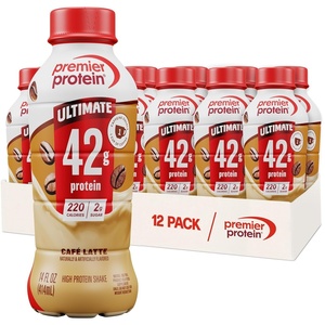image:imagePremier Protein ULTIMATE 42g High Protein Shake Energy Caf Latte 12 Ct  Caffeinated 220 Calories 2g Sugar 24 Vitamins amp Minerals Supports Muscle Health GlutenFree Protein Snack 14 ozCafe Latte