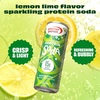 image:imagePremier Protein Sparkling Protein Soda Lemon Lime 15g Whey 4 Pack  Soft Drink with Benefits 5 Ingredients No Artificial Colors or Flavors 3g Sugar 12 ozLemon Lime