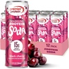 image:imagePremier Protein Sparkling Protein Soda Lemon Lime 15g Whey 4 Pack  Soft Drink with Benefits 5 Ingredients No Artificial Colors or Flavors 3g Sugar 12 ozBlack Cherry