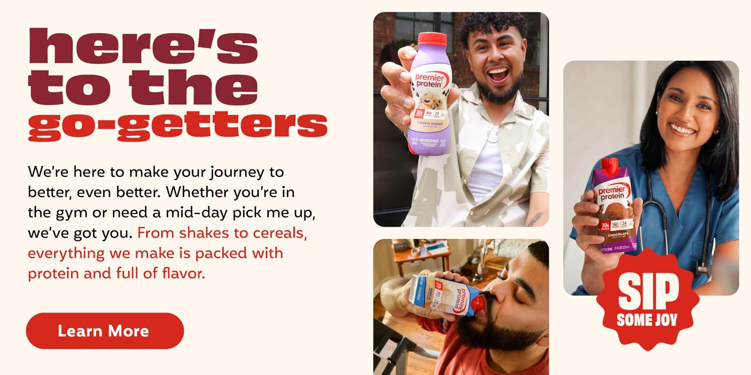 Premier Protein | Fuel Without Compromise – Creamy Dessert-Flavored Protein Shakes & Baking Blends