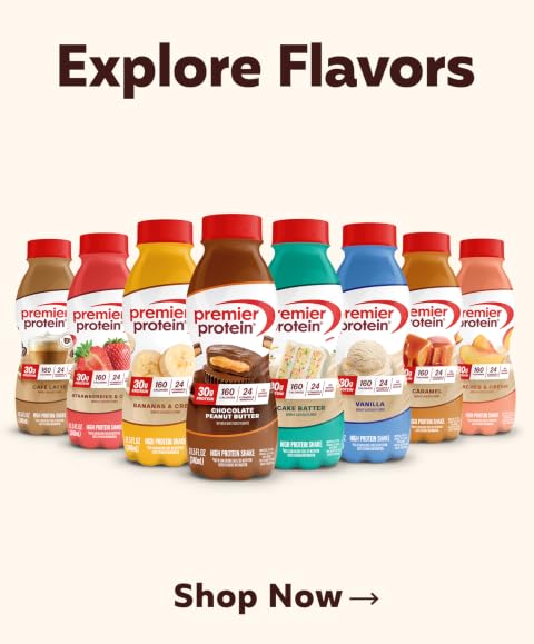Premier Protein | Fuel Without Compromise – Creamy Dessert-Flavored Protein Shakes & Baking Blends